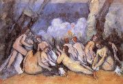 Paul Cezanne Ibe large batbers oil painting reproduction